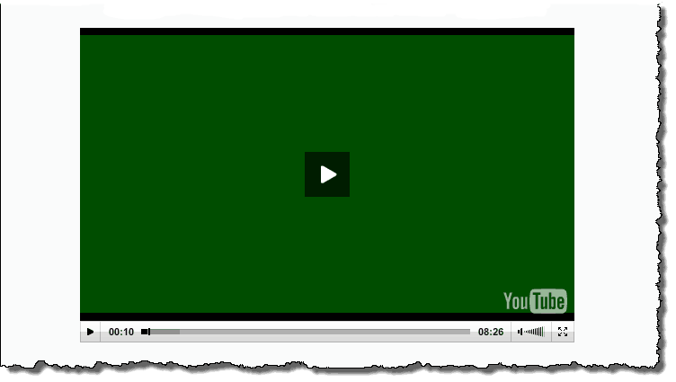 green screen on flash video